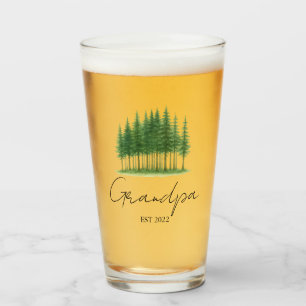 Personalized Grandpa Beer Glass – Established Year
