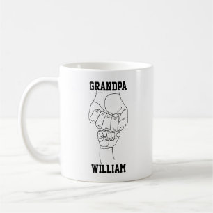 Personalized Grandpa Custom Grandfather Gift Coffee Mug