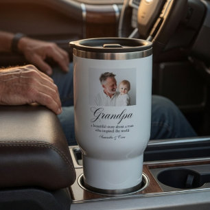 Personalized Grandpa   Custom Grandfather Gift Travel Mug