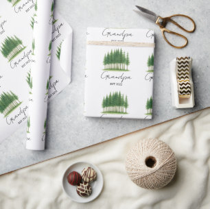 Personalized “Grandpa Est. [Year]” Wrapping Paper