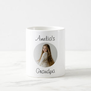 Personalized Grandpa Gift – Grandchild Face -  Coffee Mug