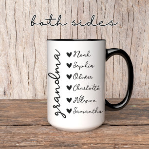 Personalized Grandpa & Grandma Matching Mug Set