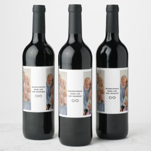Personalized Grandparents Wine Bottle Label
