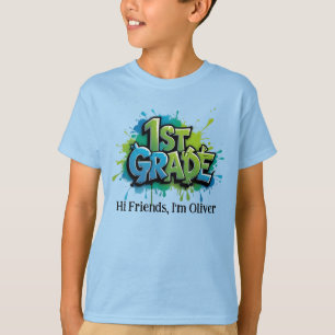 Personalized Graphic Kid T-shirt - Back To School