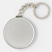 Personalized Gray Vintage Pinstripe Retro Monogram Key Ring (Back)