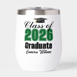 Personalized Green Class of 2026 Graduation