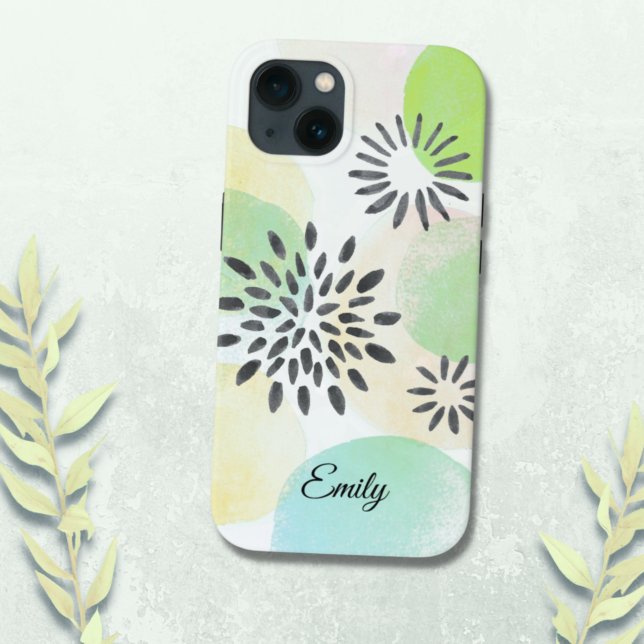 Personalized Green Pattern Case-Mate iPhone Case (Creator Uploaded)