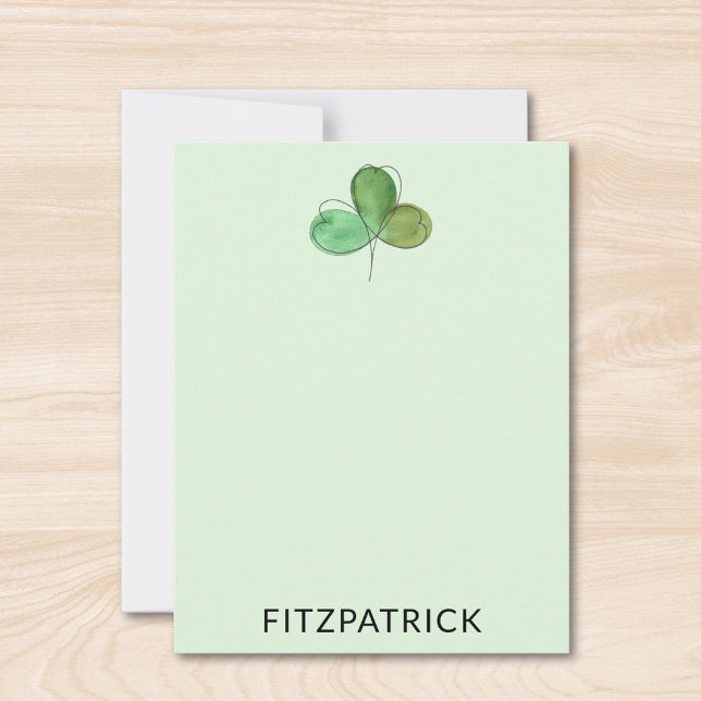 Personalized Green Shamrock Irish Heritage Card (Creator Uploaded)