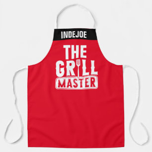 Personalized Grill Master Chef Apron with Custom 