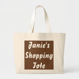 PERSONALIZED GROCERY TOTE JUMBO NATURAL BAGS