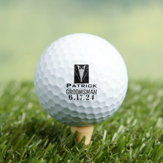 PERSONALIZED GROOMSMAN WEDDING PARTY  GOLF BALLS