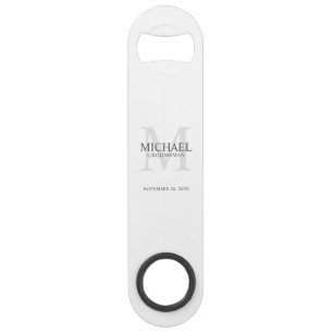 Personalized Groomsman's Monogram and Name
