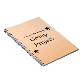 Personalized Group Project File Folder Design Notebook