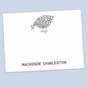 Personalized Guinea Fowl Post-it Notes