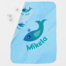 Personalized "Gulp, Gulp" Baby Blanket