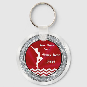 Personalized, Gymnastics Gifts for Girls, 2 Sided  Key Ring