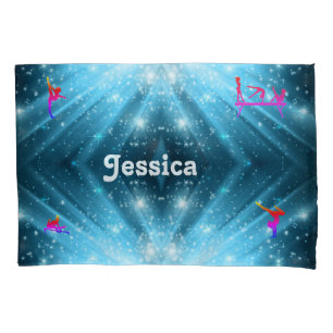 PERSONALIZED GYMNASTICS PILLOW - ADD YOUR NAME PILLOWCASE