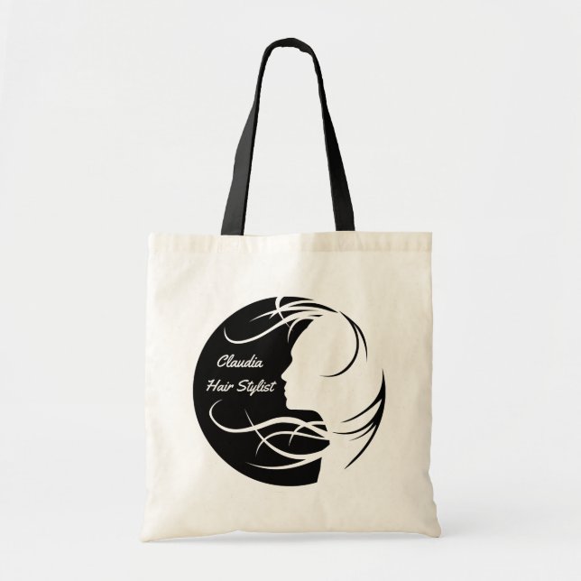 Personalized Hair Stylist Tote Bag (Front)
