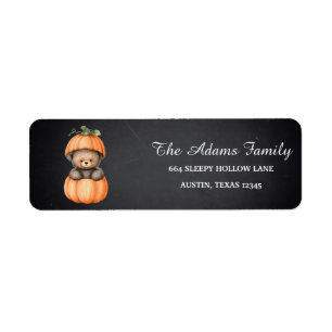 Personalized Halloween Chalkboard Little Pumpkin L
