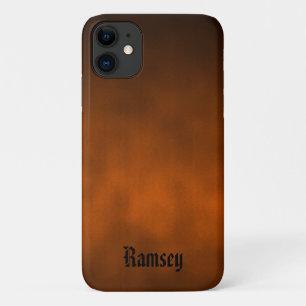 Personalized Halloween Color Gothic Ombre Art iPhone 11 Case