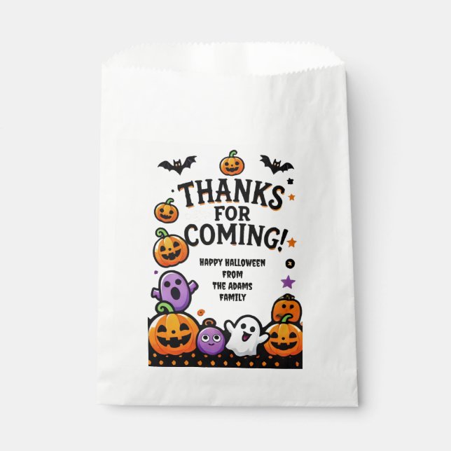 Personalized Halloween Favour Bags (Front)