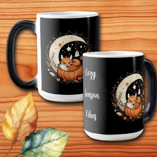 Personalized Halloween Fox and Ghost  Magic Mug
