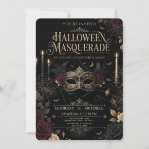 Personalized Halloween Masquerade Invitation