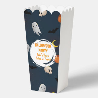 Personalized Halloween Party Items Spooky  Favour Box