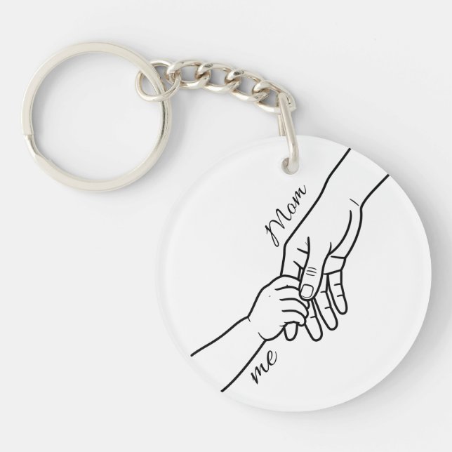 Personalized Hand Holding Keychain (Front)