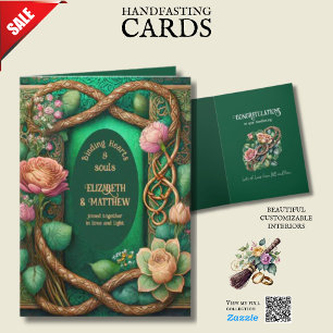 PERSONALIZED HANDFASTING CELTIC LOVE KNOTS  CARD
