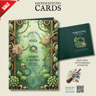 PERSONALIZED HANDFASTING IRISH CELTIC KNOTS CARD