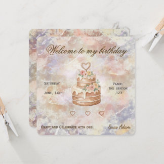 Personalized Handmade- Love custom visit lable Invitation