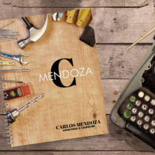 Personalized Handyman Carpenter Custom Name Notebook