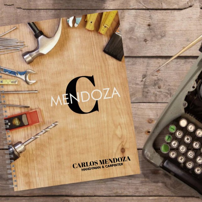 Personalized Handyman Carpenter Custom Name  Notebook (Creator Uploaded)