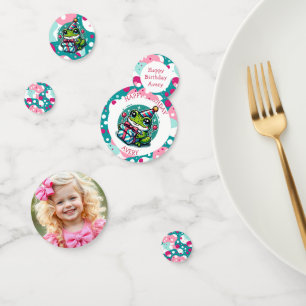 Personalized Happy Birthday Frog Themed Confetti