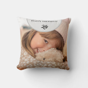 Personalized Happy birthday photo card Cushion