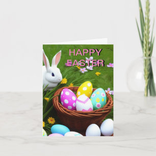 Personalized Happy Easter Card