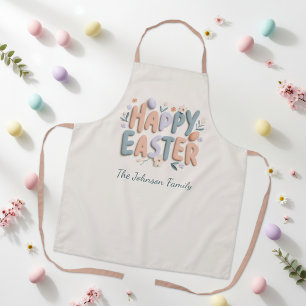 Personalized Happy Easter Family Apron
