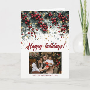 Personalized Happy Holidays Card Design