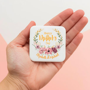 Personalized Happy Mother’s Day Floral Magnet