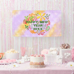 PERSONALIZED HAPPY NEW YEAR 20XX BANNER