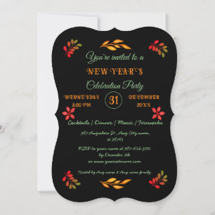 PERSONALIZED HAPPY NEW YEAR 20XX INVITATION