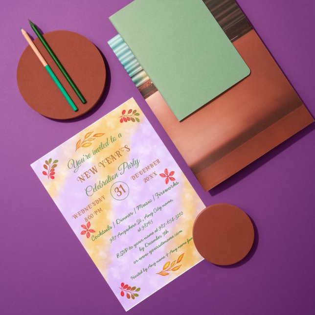 PERSONALIZED HAPPY NEW YEAR 20XX  INVITATION (Creator Uploaded)