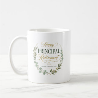 Personalized Happy Principal Retirement Gift Coffee Mug