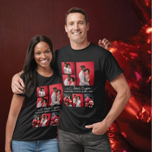Personalized Happy Valentines's Day 6 Photo T-Shirt