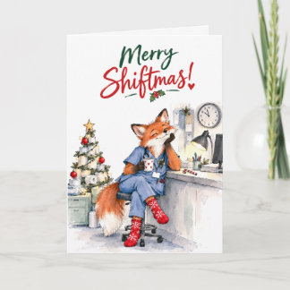 Personalized Healthcare Shiftmas Christmas Card