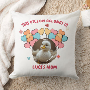 Personalized Heart Balloon Cushion