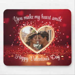 Personalized Heart Photo Frame Mouse Mat