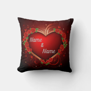 Personalized Heart Romance Cushion