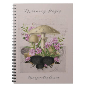 Personalized Hedgehog & Ephemera Notebook